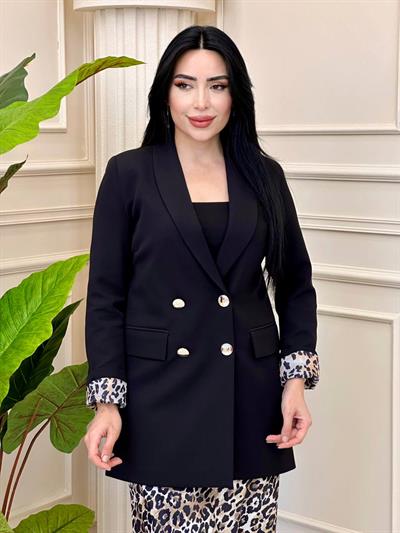 Klasik Blazer Ceket 1156 t-24 Siyah