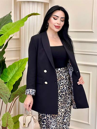 Klasik Blazer Ceket 1156 t-24 Siyah