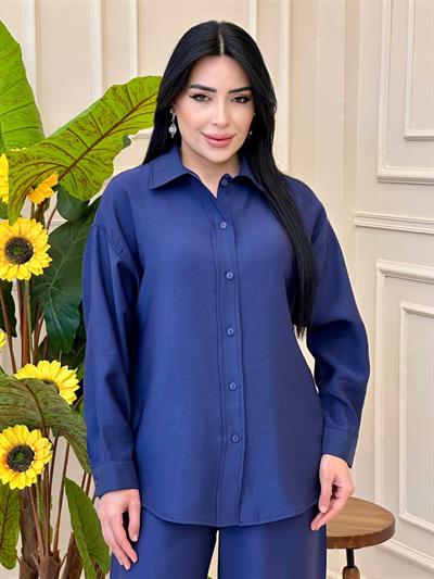 Klasik Düğmeli Modal Takım 4262 T-25 Lacivert