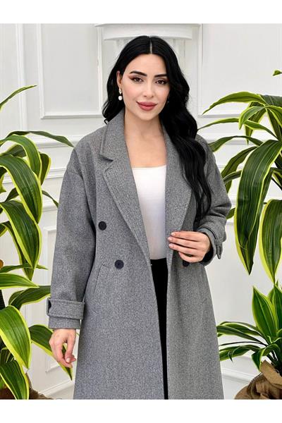 Kol Apolet Kaşe Kaban 3068 Gri
