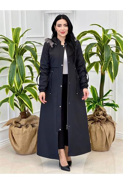 Kol Apolet Tam Boy Parka 4211 Siyah