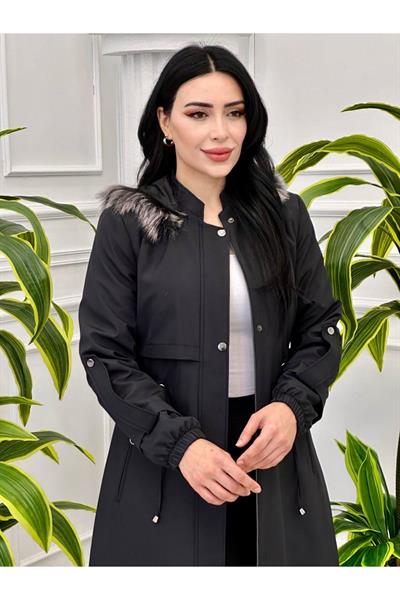 Kol Apolet Tam Boy Parka 4211 Siyah