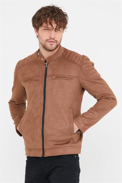 Kol Detay Süet Mont 07 T-24 Kahverengi