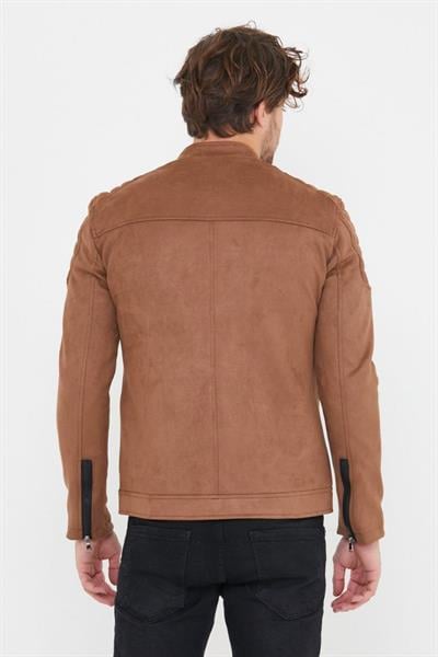 Kol Detay Süet Mont 07 T-24 Kahverengi