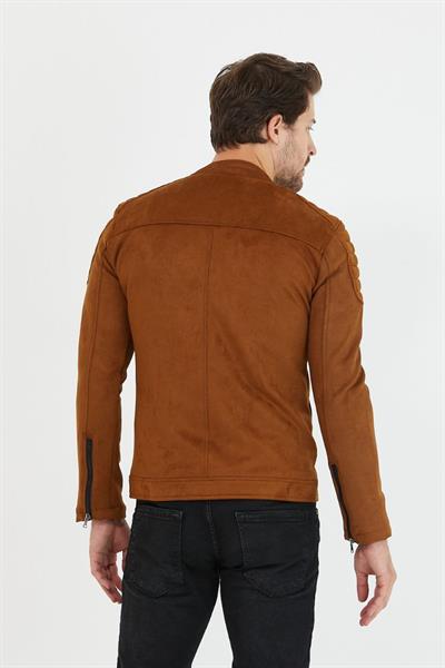 Kol Detay Süet Mont 07 T-24 Taba