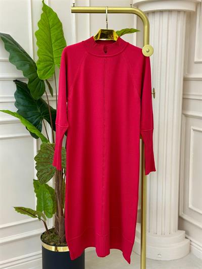 Kol Etek Uçu Fitilli Tunik 34106 t-24 Kırmızı