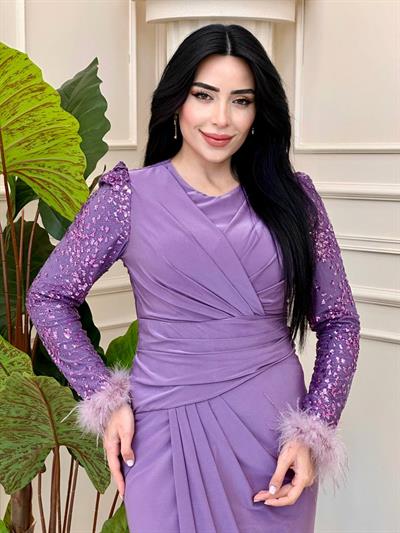 Kol Payet Sandy Abiye 01205 t-024 Lila