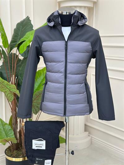 Kol Softjel Şişme Mont 1411 T-24 Antrasit