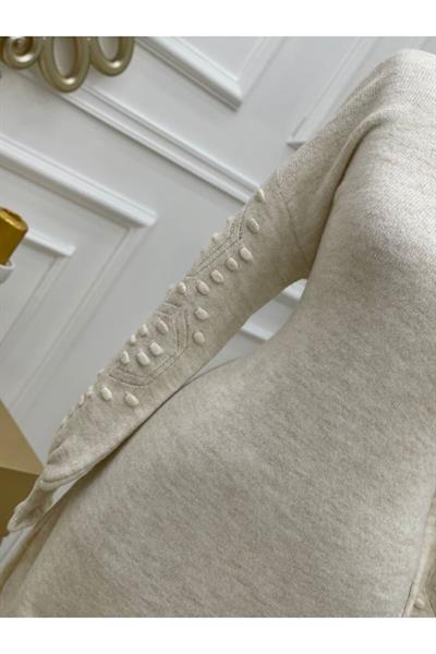Kol Tomucuk Yumoş Tunik 7088 Ekru