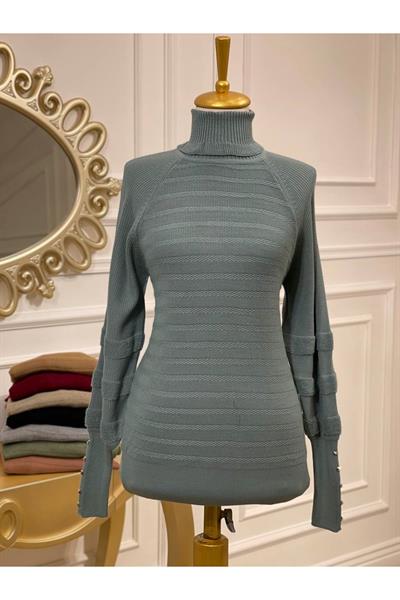 Kol Zımbalı Kazak 2245 Mint yeşili