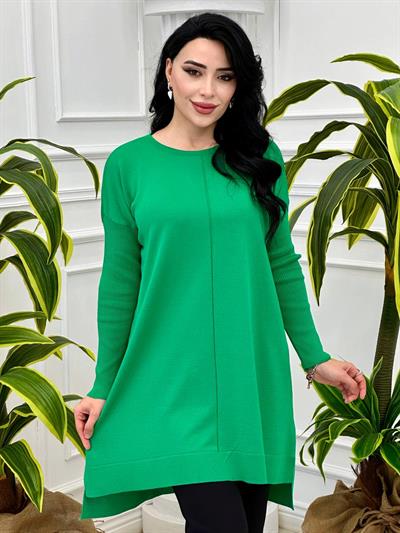 Kolları Fitilli Tunik 140128 T-24 Benetton Yeşili