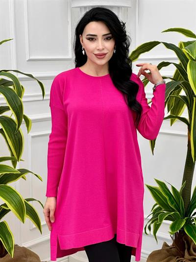 Kolları Fitilli Tunik 140128 T-24 Fuşya