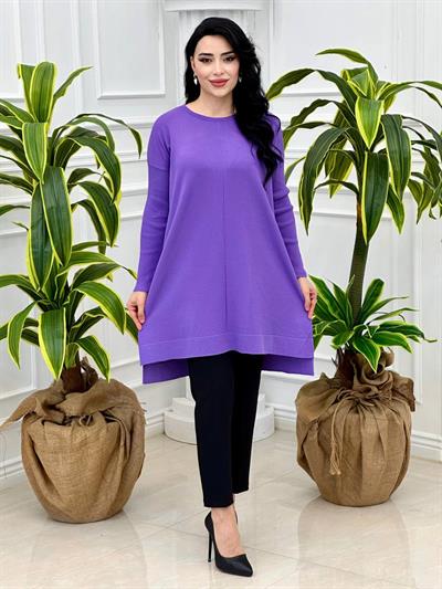 Kolları Fitilli Tunik 140128 T-24 Lila