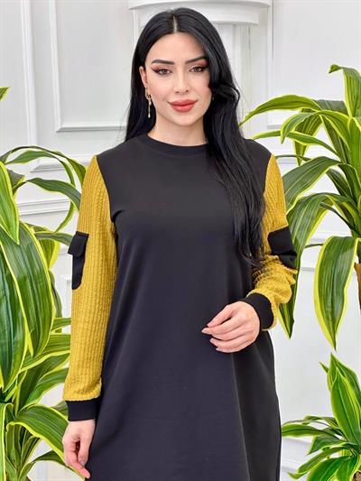 Kolu Cepli Tunik 7591 Siyah