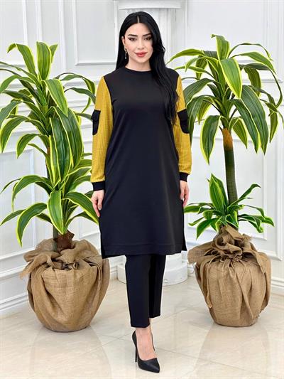 Kolu Cepli Tunik 7591 Siyah