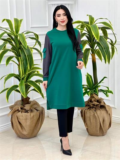 Kolu Cepli Tunik 7591 Yeşil