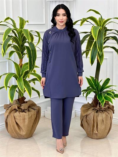 Kolu Fitilli İkili Takım 1297 T-24 Gri