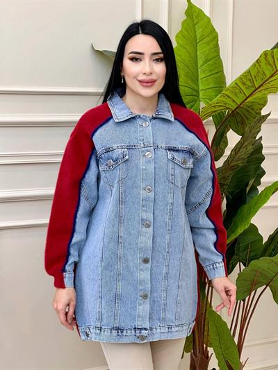 Kot Garnili Angora Hırka 140238 t-24 Bordo