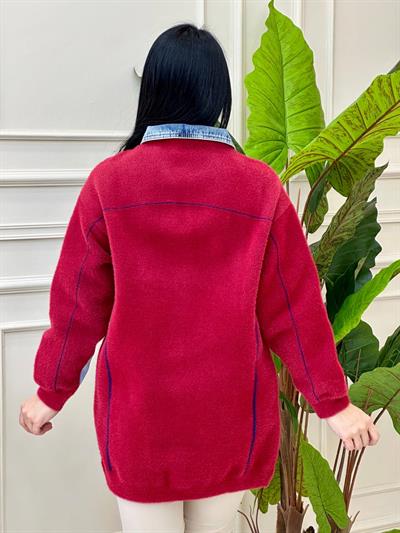 Kot Garnili Angora Hırka 140238 t-24 Bordo