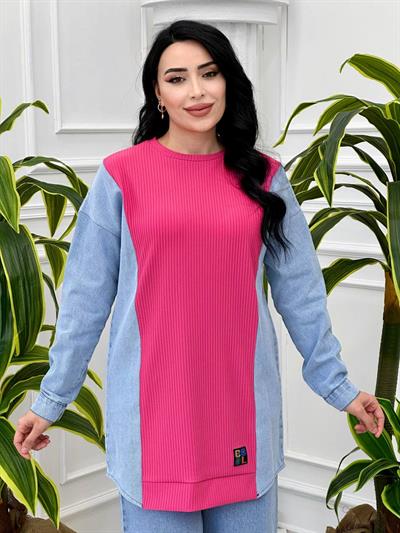 Kot Geçişli Spor Tunik 17807 T-24 Fuşya