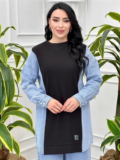 Kot Geçişli Spor Tunik 17807 T-24 Siyah