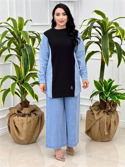 Kot Geçişli Spor Tunik 17807 T-24 Siyah