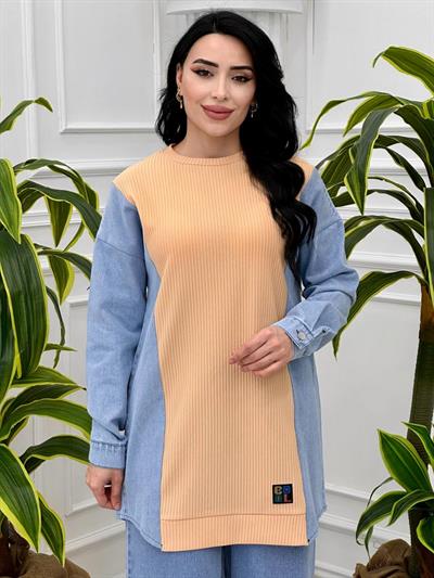 Kot Geçişli Spor Tunik 17807 T-24 Somon