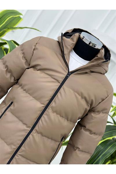 KRT Deri Şişme Mont 1234 Vizon