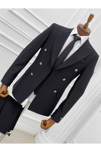 Kruvaze Takım Elbise 1867 Siyah