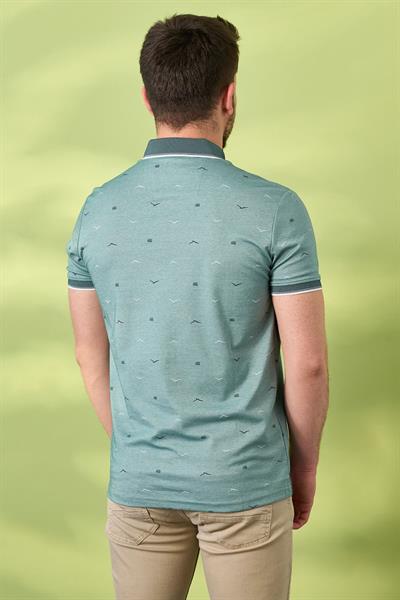 Kuş Desenli Tshirt 302 Yeşil