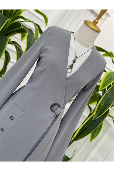 Kuş Gözü Bağlama Giy-Çık 4002 Gri