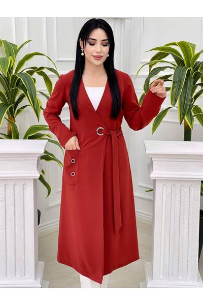 Kuş Gözü Bağlama Giy-Çık 4002 Kiremit