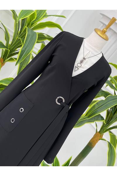 Kuş Gözü Bağlama Giy-Çık 4002 Siyah