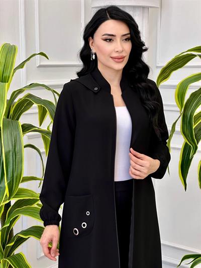 Kuş Gözü Detay Kap 1015 T-24 Siyah