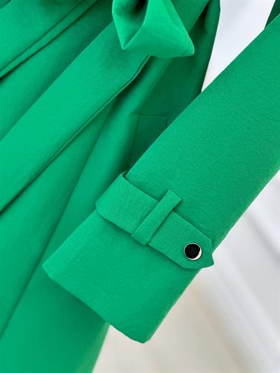 Kuş Gözü Detay Trenç Kap 4102 T-24 Benetton Yeşili