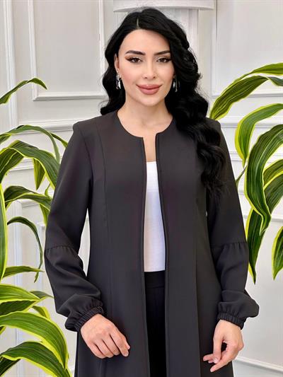 Lastik Kol Mevlana Pardesü 5075 T-24 Gri