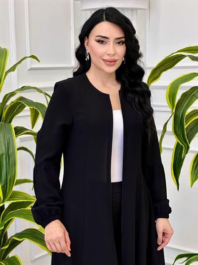 Lastik Kol Mevlana Pardesü 5075 T-24 Siyah