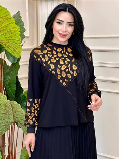 Leopar Detay Etekli Takım 7015 t-024 Taba