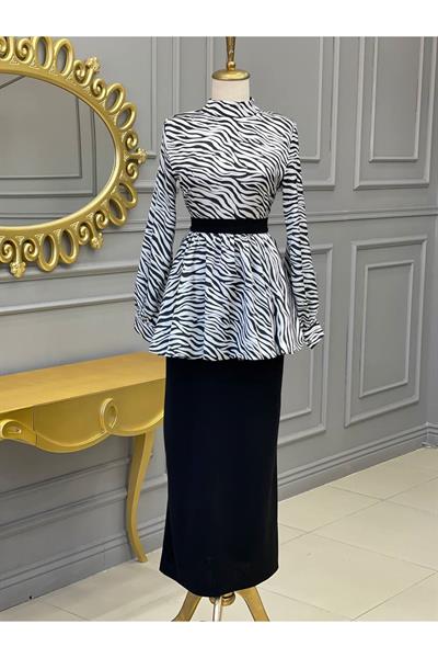 Leopar Takım Etekli 1128 Siyah