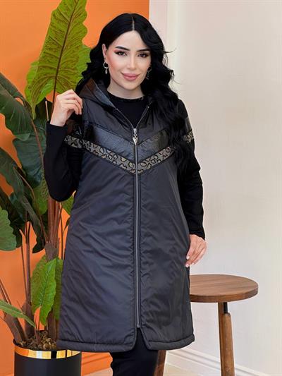 Leopar Taşlı Üçlü Spor Takım 18690 t-24 Siyah