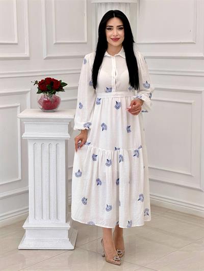 Miss İndigo Elbise 1299 T-24 Saks