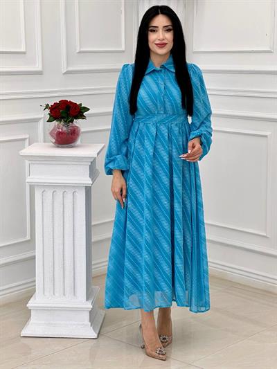 Miss İndigo Elbise 1311 T-24 Mavi