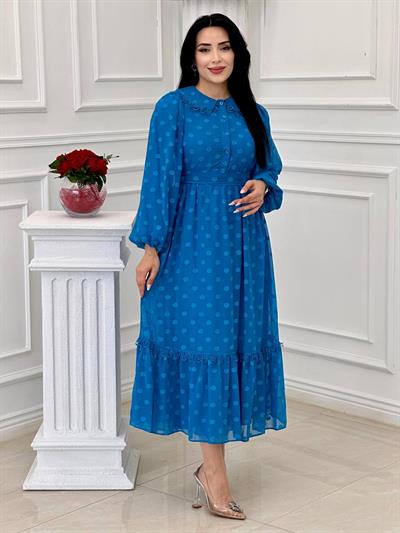 Miss İndigo Elbise 1318 T-24 Mavi