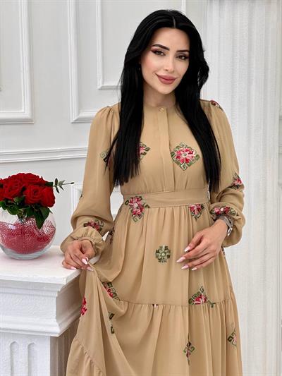 Miss İndigo Elbise 1330-2  T-24 Vizon