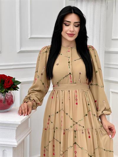 Miss İndigo Elbise 1330 T-24 Vizon
