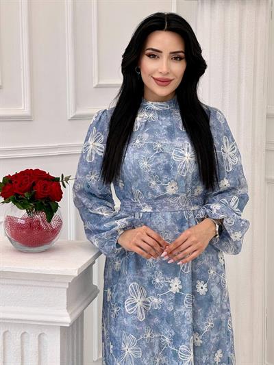 Miss İndigo Elbise 1340 T-24 Mavi