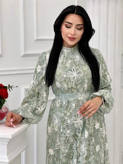 Miss İndigo Elbise 1340 T-24 Mint yeşili