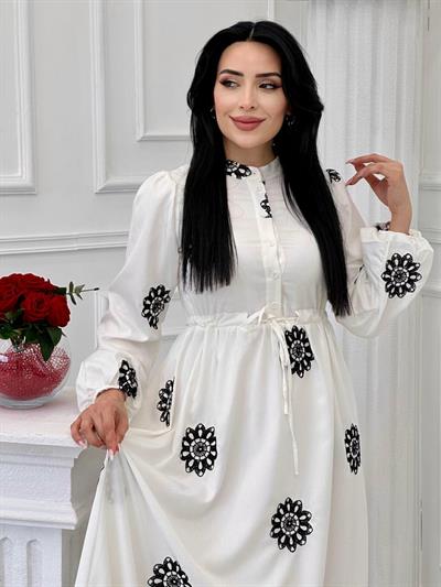 Miss İndigo Elbise 1342 T-24 Siyah