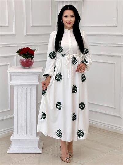 Miss İndigo Elbise 1342 T-24 Yeşil