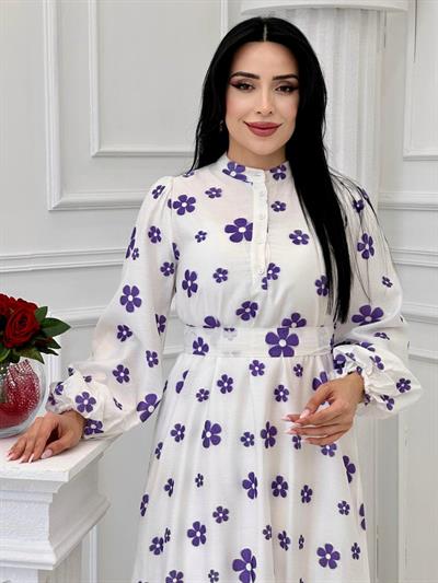 Miss İndigo Elbise 1346 T-24 Mor
